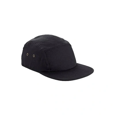 Image of Beechfield® B64N Organic Cotton Unstructured 5 Panel Cap Black