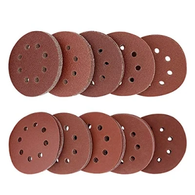 Image of LESNIC 100pcs Sanding Discs, 125mm Discs Quick Change Hook &amp; Loop 10Pcs per Each 40/60/80/100/120/180/240/320/400/600 Grit Sandpaper for Orbit Orbital Sanders