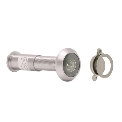 Image of ZEROplus 200 Fire Rated Door Viewer &amp; Cover for Steel Doors, UL Listed, Spy Peep Hole, US26D Satin Chrome Plated