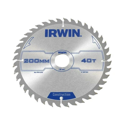 Image of IRWIN IRW1897202 200 x 30mm 40 Teeth Circular Saw Blade with ATB Tooth Grind