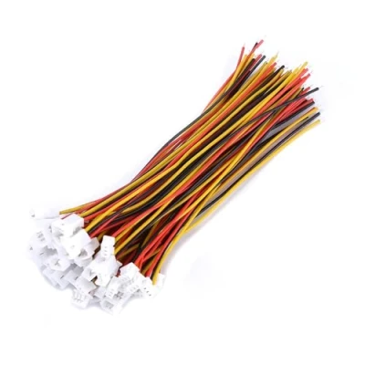 Image of Fafeicy 20 Pieces Jst 1.25mm 2 pin/3 pin Male Female Connector Plug with Wires Cables, Mini Micro for Circuit Board(3pin Male&amp;Female)