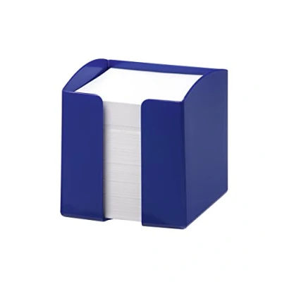 Image of Durable Trend Note Box with 800 White Paper Notes Opaque Blue