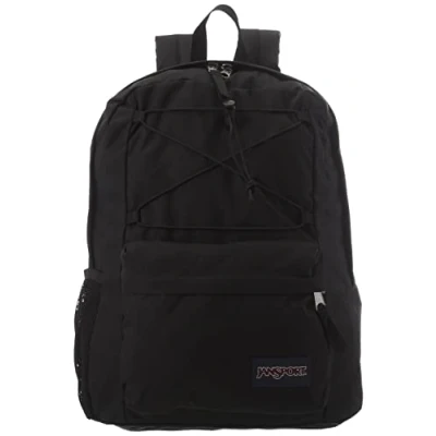 Image of JANSPORT FLEX PACK Backpack, 15 inch padded laptop compartment, Black (Black)