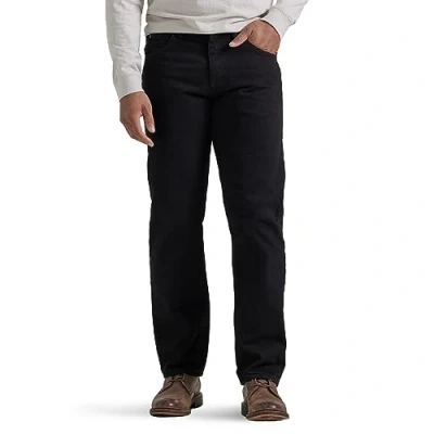 Image of Wrangler Authentics Men&#039;s Big &amp; Tall Classic Relaxed Fit Jean, Black, 34W / 29L
