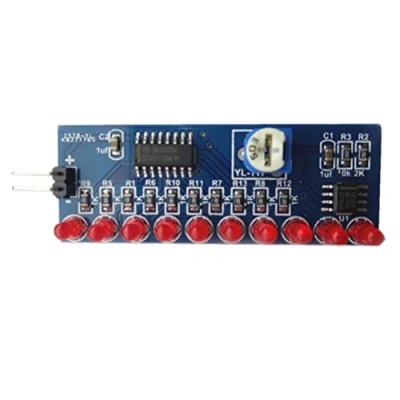 Image of Angoily LED Ligh Ledlight 1 Set of Soldering Kit DIY Flashing Practice Board Pcb Solder Water Flowing Light Module NE555+ CD4017 Chaser Running