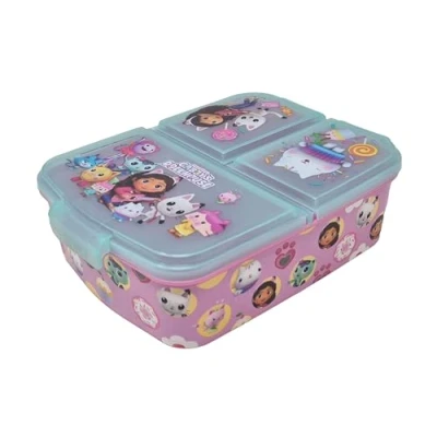 Image of Theonoi Gabby&#039;s Dollhouse Children&#039;s Lunch Box/Sandwich Box Made of Plastic BPA Free Great Gift for Children (Gabby&#039;s Dollhouse)