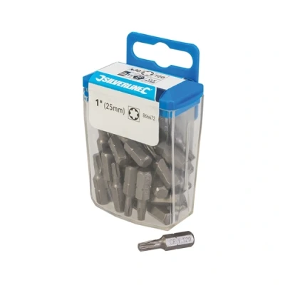 Image of Silverline T20 Cr V 6150 Screwdriver Bits 30pk
