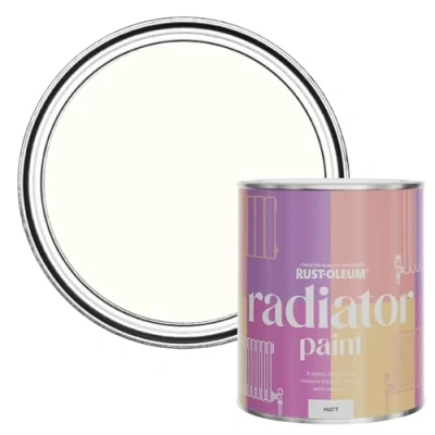 Image of Rust Oleum Pink Heat Resistant Radiator Paint in Matt Finish Sweet Nothing 750ml