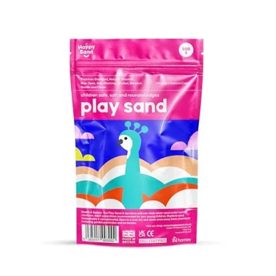 Image of LEAP HORSE Children’s Play Sand, Premium Quality, 500G Light Colour Non Toxic, Natural Washed Pit, Safe for Kids, Pets and Aquarium