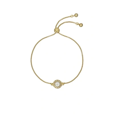 Image of Ted Baker Soleta Solitaire Sparkle Crystal Adjustable Bracelet For Women (Gold Tone/Crystal)