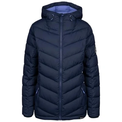 Image of DLX Womens hooded Padded Eco Jacket Zip Pockets Tonya