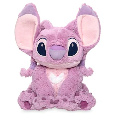 Image of Official Disney Lilo &amp; Stitch 37cm Medium Pink Angel Plush