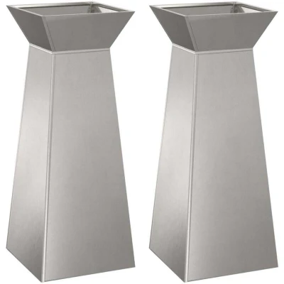 Image of vidaXL Plant Stand Set Stainless steel 40 x 101 cm Decorative Inlays