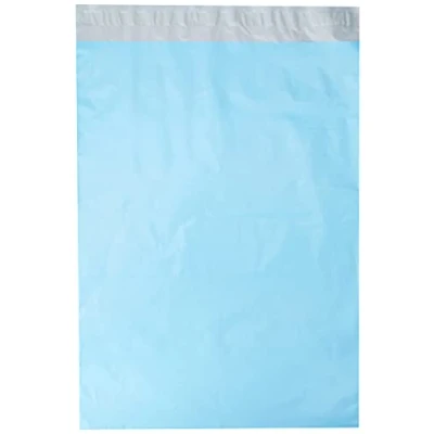 Image of Triplast 12 x 16 Inch Plastic Mailing Postal Bag Baby Blue (Pack of 100)