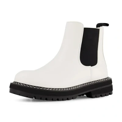 Image of Dunes Women&#039;s Chase Chelsea Boot, White, 5 UK