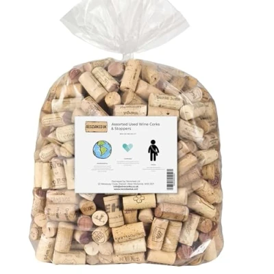 Image of Spice Kitchen Used Natural Wine Corks, Ideal for Crafting, Weddings, Decoration, Wreaths, Fishing, Arts and Crafts (200 corks)
