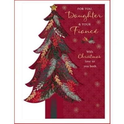 Image of Hallmark Daughter and Our Fiance Christmas Card for You &amp;? Your with Love to Both