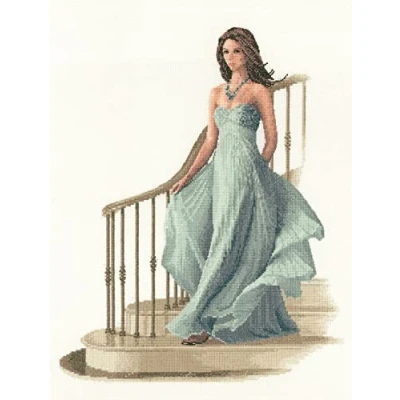 Image of Heritage Crafts Cross Stitch Kit Louisa Aida