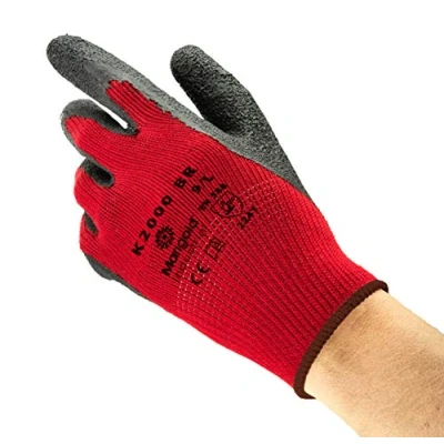 Image of Ansell Comasec &amp; Marigold K2000BR Multi purpose gloves, mechanical protection, Black, Size 9 (Pack of 12 pairs)