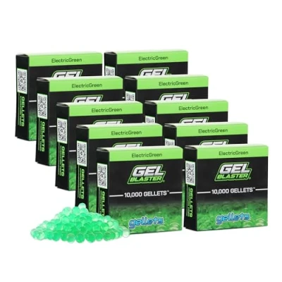 Image of Gel Blaster 100,000 Gellets Refill Ammo Green, Made for Blasters Non Toxic, Water Based Balls Specifically Blaster, Ages 14+