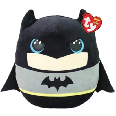 Image of TY Batman Squishy Beanie 10&quot; Soft Plush Toy Cuddly Collectible for Kids &amp; Babies Stuffed Teddy Plushies DC Comics