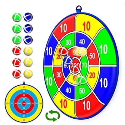 Image of 25.5in Large Kids Dart Board with 12 Sticky Balls, Ball Games, Indoor Game/Outdoor Game/Garden Game/Board Game/Fun PartyGame Toys, for 3+ Year Old Boys Girls(65cm)