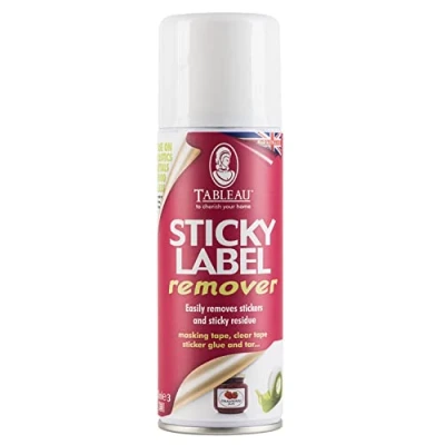 Image of Tableau Sticky Label Remover, Removes Labels, Sticker Glue, Masking Tape, Sellotape and Tar From Multiple Surfaces. 200ml