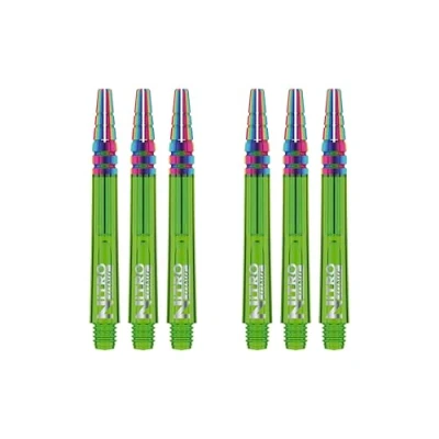 Image of RED DRAGON Nitrotech Ionic Intermediate Green Dart stems 2 sets per pack (6 in total)