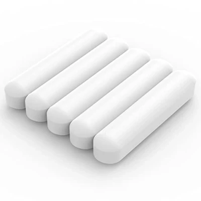 Image of Labasics 5 Pack Stir Bar Set, 40 mm PTFE Coated Magnetic Stirring Bars White Laboratory Mixer for Stirrers, PK