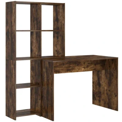 Image of vidaXL with Shelf Storage Smoked oak Engineered wood
