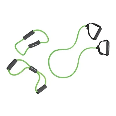 Image of Schildkröt 3 Piece Expander Set, Green Anthracite with Resistance Levels for Fitness Training