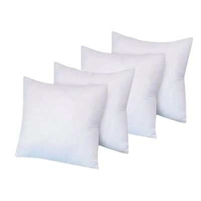 Image of Cushion Inner Pads (Pack of 4) 65 x cm (26&quot; 26&quot;) Square Insert Fillers Anti Allergy, Stuffer, Hollowfibre Pillows (White)