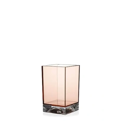 Image of Kartell Boxy Toothbrush Holder, Nude Pink, 7.3 x 12 cm