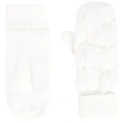Image of Bestseller A/S Women&#039;s PCJAZMIN Mittens BC, Cloud Dancer, One Size