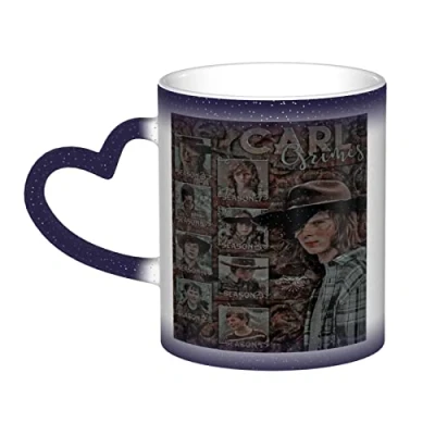 Image of YINGD Chandler Mug Riggs One 12 oz Starry Sky Mugs Color Changing Heat Sensitive Ceramic Image Revealed When HOT Liquid is Added! Blue