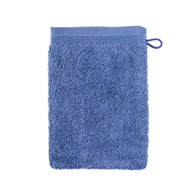 Image of möve Superwuschel wash glove 15 x 20 cm made of 100% cotton, cornflower