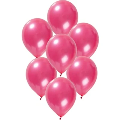 Image of Folat Metallic Balloons For Party Decoration Magenta 12In / 30cm 50 pieces