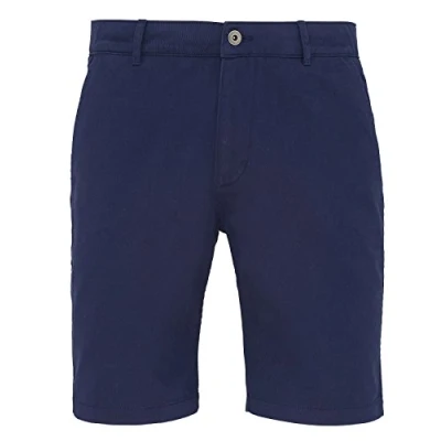 Image of Asquith &amp; Fox Men&#039;s Chino Shorts. Sizes XS 4XL (Large 36&quot;, Navy)