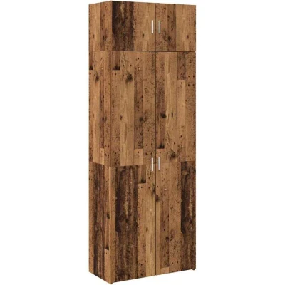 Image of vidaXL Storage Cabinet Old wood 40 x 30 cm Engineered