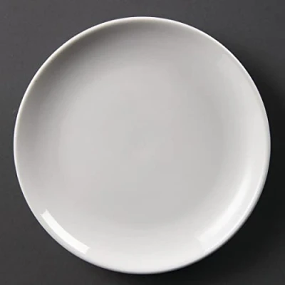 Image of Olympia Whiteware Coupe Service Plates 200mm Porcelain Restaurant 12pc