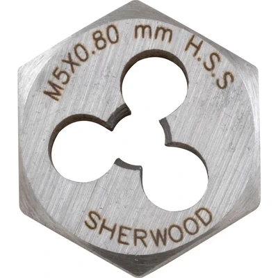 Image of Sherwood 5.0X0.80MM HSS Hexagon Die Nut