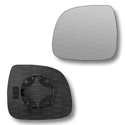 Image of Less4spares Replacement Wing Mirror Glass Left Compatible with VW Amarok 2010 2021 CLIP ON Passnager Near Side N/S Convex