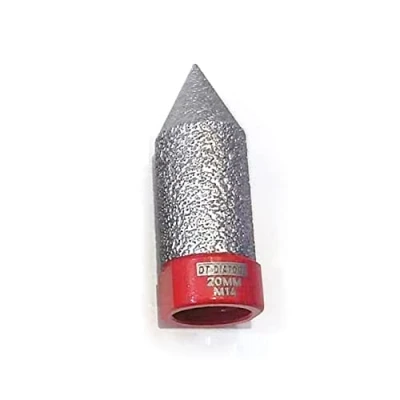 Image of DT DIATOOL Diamond Chamfering Finger Bit Diameter 2 20mm for Beveling Enlarging Trimming Existing Holes of Porcelain Ceramic Tiles Granite Marble Stone M14 Thread