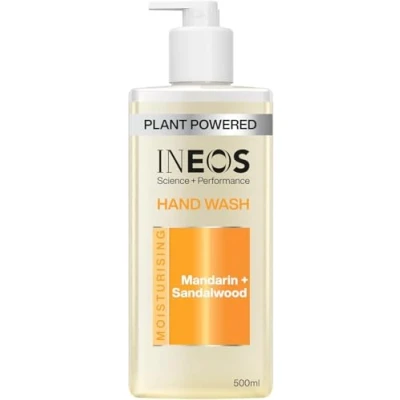 Image of INEOS Skin Science With Provitamin B5 Hand Wash Mandarin + Sandalwood SkinActiv Cooling Tech™ Plant Powered 500ml