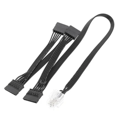 Image of xbiez for LEADEX Modular Cable with SATA 15PIN X3 X4 PCIE 16AWG Graphics Card GPU Power Supply Straight/Elbow Head
