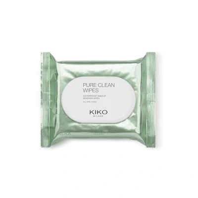 Image of KIKO Milano Pure Clean Wipes, Make Up Remover Wipes For The Face, Eyes And Lips