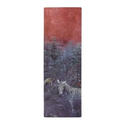 Image of Yoga DESIGN LAB The Combo Mat 2 in 1 Mat+Towel Eco Luxury Ideal for Hot Yoga, Power, Bikram, Ashtanga, Sweat Studio Quality Includes Carrying Strap! (Zen Zebra, 3.5mm)