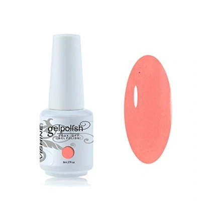 Image of Vishine Gelpolish Soak off Nail Art UV LED Polish Salon Manicure 8ml Light Salmon #515