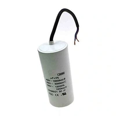 Image of Motor capacitor CBB60 capacitance 4 80 uF 450Vac frequency 50/60Hz white (5UF)