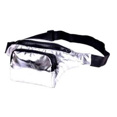 Image of One BFD Fanny Pack Waist Bumbag Bum Bag Running Belt for Ladies Men Kids Festival Causal Holiday Wipe Clean Adjustable Strap (Silver)